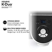 Load image into Gallery viewer, Keurig K-Duo Coffee Maker, Single Serve and 12-Cup Carafe Drip Coffee Brewer, Compatible with K-Cup Pods and Ground Coffee, Black
