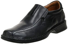 Load image into Gallery viewer, Clarks Men's Escalade Step Slip-on Loafer- Black Leather 9.5 D(M) US