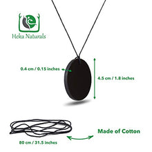 Load image into Gallery viewer, Heka Naturals Shungite Pendant Necklace, Circle EMF Protection Pendant | Shungite Jwelry is Trendy and Used for Chakra and Energy Balancing | Circle