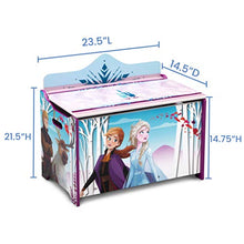 Load image into Gallery viewer, Delta Children Deluxe Toy Box, Disney Frozen II