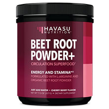Load image into Gallery viewer, Organic Beet Root Powder for Workout Recovery & Athletic Endurance | with L-Arginine for Nitric Oxide Boost