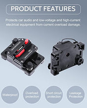 Load image into Gallery viewer, Xenjum 50 Amp Circuit Breaker Kit, Professional Amp Breaker with Fuse Manual Reset Switch for RV Marine Boat Truck Yacht Battery Trailer Audio System Protection Modification,12-48V DC, Waterproof