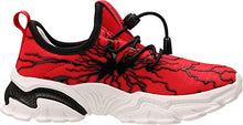Load image into Gallery viewer, BRONAX Big Boys Athletic Shoes Slip On Size 4 Sapatos para Niños Comfortable Lightweight No Lace Gym Running Tennis Sneaker for Big Kids Red
