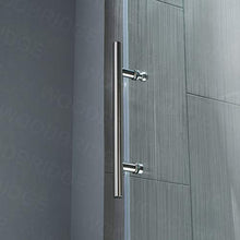 Load image into Gallery viewer, WOODBRIDGE MBSDC 6062-C Frameless Bathtub Shower Doors 56-60" Width x 62" Height with 3/8"(10mm) Clear Tempered Glass in Polished Chrome Finish