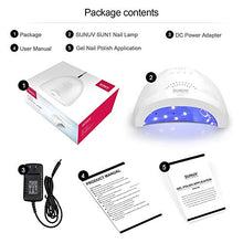 Load image into Gallery viewer, UV LED Nail Lamp, SUNUV Gel Nail Light for Nail Polish 48W UV Dryer with 3 Timers SUNone