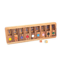 Load image into Gallery viewer, Shut The Box Board Games Wooden with Math Board Games Kids Player Wooden Box of Brain Teaser Puzzles for Family Educational Board Games and Get Fun on Game to Teach Kids to Count on Math