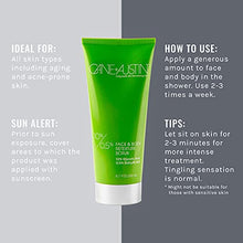 Load image into Gallery viewer, CANE + AUSTIN Face + Body Glycolic Acid Scrub Treatment, Exfoliating Cleanser with AHA to Hydrate, Smooth & Clarify Skin, For use on Combination and Oily Skin, 6.7 fluid ounce