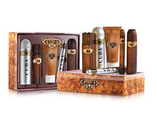 Load image into Gallery viewer, Cuba Gold for Men Gift Set (Eau de Toilette Spray 3.3 Ounce, Eau de Toilette Spray 1.17 Ounce, After Shave, Deodorant Spray, Shower Gel)