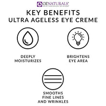 Load image into Gallery viewer, OZNaturals Anti Aging Eye Cream: Ultra Ageless Eye Creme for Men & Women - Under Eye Cream Treatment for Bags, Wrinkles, Crows Feet, Dark Circles, and Puffiness - Day and Night Wrinkle Cream - 1 Fl Oz