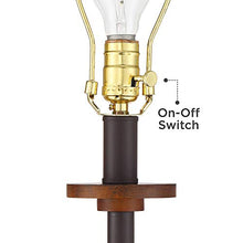Load image into Gallery viewer, Chadwick Rustic Farmhouse Tray Table Floor Lamp - Franklin Iron Works