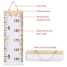 Load image into Gallery viewer, QtGirl Kids Growth Chart, Height Chart for Child Height Measurement Wall Hanging Rulers Room Decoration for Girls, Boys, Toddlers(Flower)