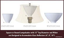Load image into Gallery viewer, Royal Designs deep Empire Side Pleat Basic Lamp Shade, White, 9 x 18 x 14
