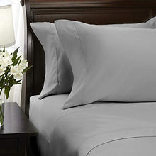 Load image into Gallery viewer, Hallmark Bed Sheets Set Twin Size - Soft Brushed Microfiber Sheets Grey Bed Sheets Twin Set Deep Pocket 14 Inches, Wrinkle Free and Hypoallergenic - 3 Piece Set, Twin, Light Grey