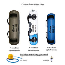Load image into Gallery viewer, dimok Workout Sandbag Alternative Aqua Bag Training Weight Bag Sandbags for Fitness - Crossfit Water Weights Full Body Exercise Equipment - Comes w Pump (45)