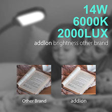 Load image into Gallery viewer, Addlon LED Floor Lamp with 4 Brightness Levels & 3 Color Temperatures, Smooth Touch Switch, 2500 Lumens, Dimmable Reading Standing Lamp with Gooseneck for Sewing Living Room Office - Classic Black