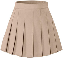 Load image into Gallery viewer, SANGTREE Girl Pleated School Uniform Cosplay Costume Skort Skirt Khaki, 2-3 Years = Tag 100