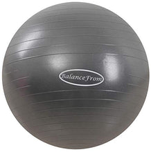Load image into Gallery viewer, BalanceFrom Anti-Burst and Slip Resistant Exercise Ball Yoga Ball Fitness Ball Birthing Ball with Quick Pump, 2,000-Pound Capacity (68-75cm, XL, Gray)