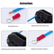 Load image into Gallery viewer, Flytuo 1280PCS Insulated Wire Electrical Connectors, Mixed Butt Ring Fork Spade Bullet Quick Disconnect, Crimp Terminals Connectors Assortment Kit