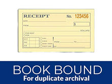 Load image into Gallery viewer, 1InTheOffice Money and Rent Receipt, 2-3/4 x 5-3/8 Inches, 2-Parts, Carbonless, White/Canary, 50 Sets per Book (2 Books)