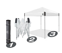 Load image into Gallery viewer, E-Z UP Inc. AMB3SBKF10SG Ambassador Instant Canopy Shelter Tent, 10' x 10', Steel Gray
