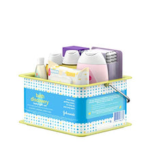 Load image into Gallery viewer, Johnson's Bath Discovery Gift Set for Parents-to-Be, Caddy with Baby Bath Time & Skin Care Essentials, Bath Kit Includes Baby Body Wash, Shampoo, Wipes, Lotion & Diaper Rash Cream, 7 Items