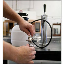 Load image into Gallery viewer, Kegco Deluxe Hand Pump Pressurized Keg Beer Cleaning Kit with 32 Ounce National Chemicals Beer Line Cleaner,Black