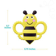 Load image into Gallery viewer, sweetbee Buzzy Bee Multi-Textured, Soft & Soothing, Easy-Hold, Silicone Teether Toy (BPA Free, Freezer & Dishwasher Safe)
