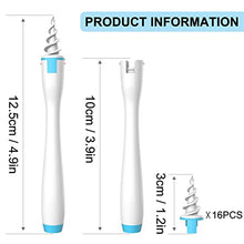 Load image into Gallery viewer, 2022 Spiral Ear Wax Removal Tool, Ear Cleaner kit Q-Grips Earwax Remover with 16 Pcs Soft Replacement Tips Suitable for Adult & Kids (Blue)