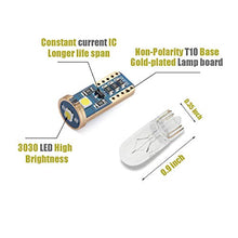 Load image into Gallery viewer, iBrightstar Newest Extremely Bright Wedge T10 168 194 LED Bulbs for Car Interior Dome Map Door Courtesy License Plate Lights, Xenon White