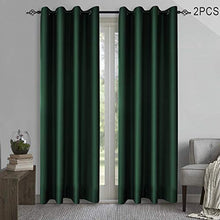 Load image into Gallery viewer, KEQIAOSUOCAI Green Emerald Window Curtains 95 Inch Room Darkening Blackout Curtain Set Thermal Insulated Grommets Drapes for Bedroom Living Room 2 Panels