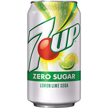 Load image into Gallery viewer, Diet 7UP Lemon Lime Soda, Zero Calories and Caffeine Free, 12 Fl Oz Cans (pack of 12)