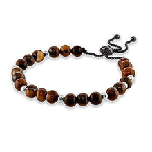 Load image into Gallery viewer, Believe London Tiger Eye Bracelet with Jewelry Bag & Meaning Card | Strong Elastic | Precious Natural Stones Crystal Healing Gemstone Men Women Meditation