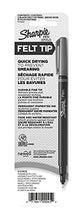 Load image into Gallery viewer, Sharpie Felt Tip Pens, Fine Point, Black, 2 Count