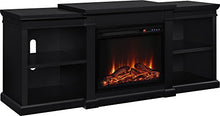 Load image into Gallery viewer, Ameriwood Home Manchester Electric Fireplace TV Stand for TVs up to 70", Black