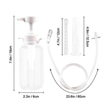 Load image into Gallery viewer, 300ml Vaginal Douche-Anal Douche and Vagina Cleaning Household Coffee Enema kit, 3 Nozzle Heads, Reusable Manual Pressure Douche Bottle Enema, for Men and Women Douche, Colon Cleansing, Nursing