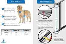 Load image into Gallery viewer, Dragon Pet Door for Vinyl Sliding Glass Doors Double Flap Medium Short (74.75" - 77.75") White