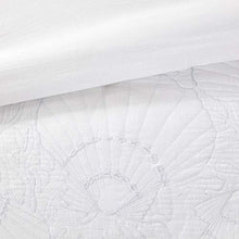 Load image into Gallery viewer, Harbor House 100% Cotton Comforter Set-Coastal Oceanic Sealife Design All Season Down Alternative Bedding with Matching Shams, Bedskirt, King(108"x96"), Beach, Quilted Seashell White, 4 Piece