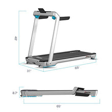 Load image into Gallery viewer, Folding Treadmill Electric Motorized Running Machine 20'' Wide Tread Belt w/Incline LCD Display and Cup Holder Easy Assembly