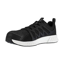 Load image into Gallery viewer, Reebok Work Women's Fusion Flexweave Safety Toe Athletic Work Shoe, Black, 7.5