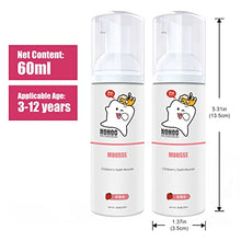 Load image into Gallery viewer, NOHOO Kids Foam Toothpaste with Fruit Flavor,Fluoride Free Natural Formul, Foam Toothpaste for Electric Toothbrush,Suitable for Toddler's Oral Cleaning and Cavity Prevention