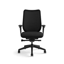 Load image into Gallery viewer, HON Nucleus Mesh Task Chair - Knit Mesh Back Computer Chair with Adjustable Arms, Black (HN1)