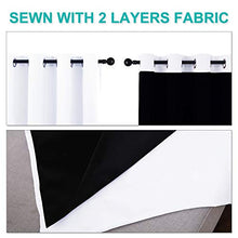 Load image into Gallery viewer, NICETOWN Full Shading Curtains for Patio Door, Super Heavy-Duty Thermal Backing Sliding Glass Door Drape, Privacy Assured Window Treatment(1 Panel, 100 inches W x 84 inches L, Pure White)