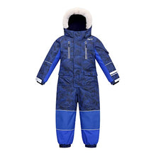 Load image into Gallery viewer, Yueta Boys Snowsuit One Piece Kids Ski Suit Coveralls Ski Jackets Jumpsuits Waterproof for 5 Years Toddler Snowboarding
