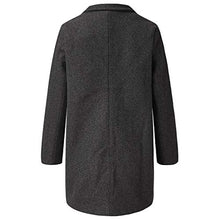 Load image into Gallery viewer, WYTong Women's Fashion Long Sleeve Cardigan Autumn And Winter Long-sleeved Woolen Casual Sweater Coat(Gray,L)