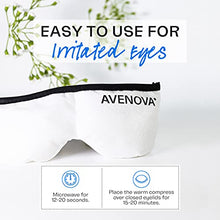Load image into Gallery viewer, Avenova Moist Heating Eye Compress Mask – Reusable & Microwavable Eye Mask Provides Relief from Allergies, Sinuses, Headaches, Puffy and Irritated Eyes, Dry Eyes, Blepharitis, and Styes