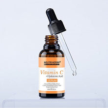 Load image into Gallery viewer, Vitamin C serum - Highest Naturally Concentrated Vitamin C serum + 30% Hyaluronic Acid - Organic Skin Care for Anti-Aging Wrinkle Facial serum for Face & Eyes - Vegan Vitamin C Serum Paraben Free