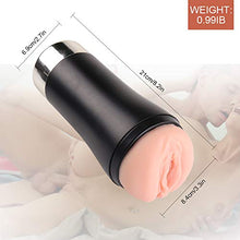 Load image into Gallery viewer, 3D Delûxe P'ôçkêt P'ûššy P'ûššyfoot Deluxe Cup Tight D-e-ep T'hroat O'r^al Cup Lifelike Pocket Pussyfoot for Men Pleasure Toy Sèxy Underwear for Men Deluxe Sexyy Adullt Toys Tshirt - Black