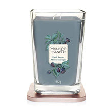 Load image into Gallery viewer, YANKEE CANDLE Elevation Coll. W/PLT Lid - Large Square Candle with 2 Large Wick Dark Berries 1591073E