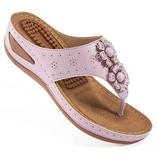 Load image into Gallery viewer, Women's Sandals Comfortable Flip Flops for Women with Arch Support Summer Casual Wedge Sandals Shoes Casual