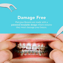 Load image into Gallery viewer, Platypus Orthodontic Flossers- Dental Floss Picks for Braces, Fits Under Arch Wire, Will Not Damage Braces, Increase Flossing Compliance, Floss Teeth in Less Than Two Minutes - 40 Count (Pack of 1)